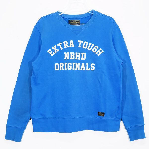 NEIGHBORHOOD ネイバーフッド 15SS PE/C-CREW.LS 151STNH-CSM01 クルーネック ロングスリーブ スウェット ブルー トップス サイズM