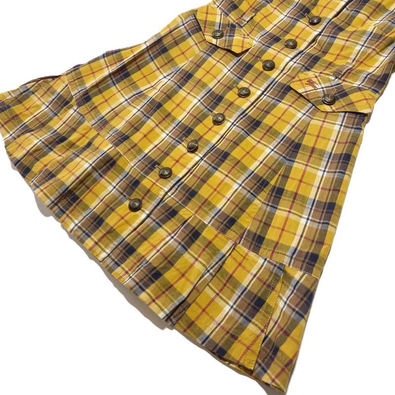 バーバリー ブルーレーベル 七分袖 チェック柄 ミニワンピース