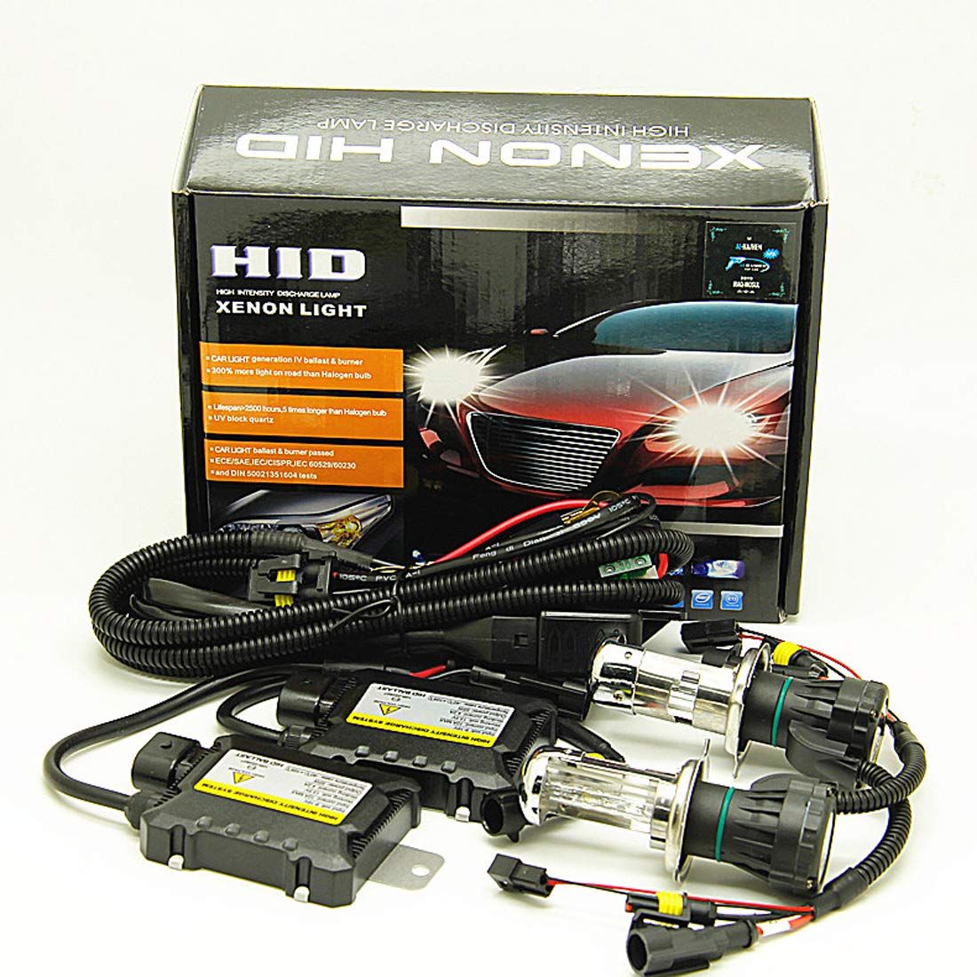 人気商品】H4 12V 10000K 1セット55WキセノンHIDキットキセノン