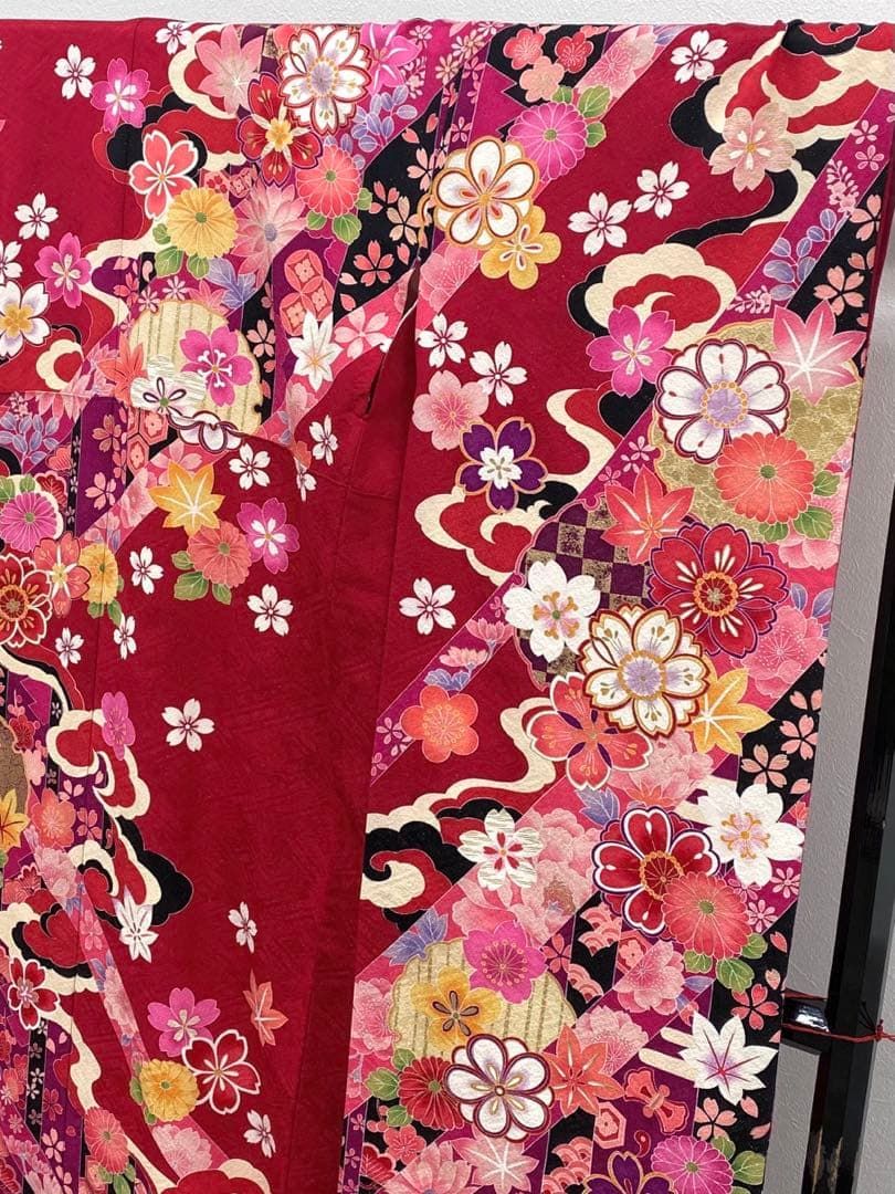 振袖 豪華 銀通し 金駒 金彩 紋意匠 身丈175cm トールサイズ