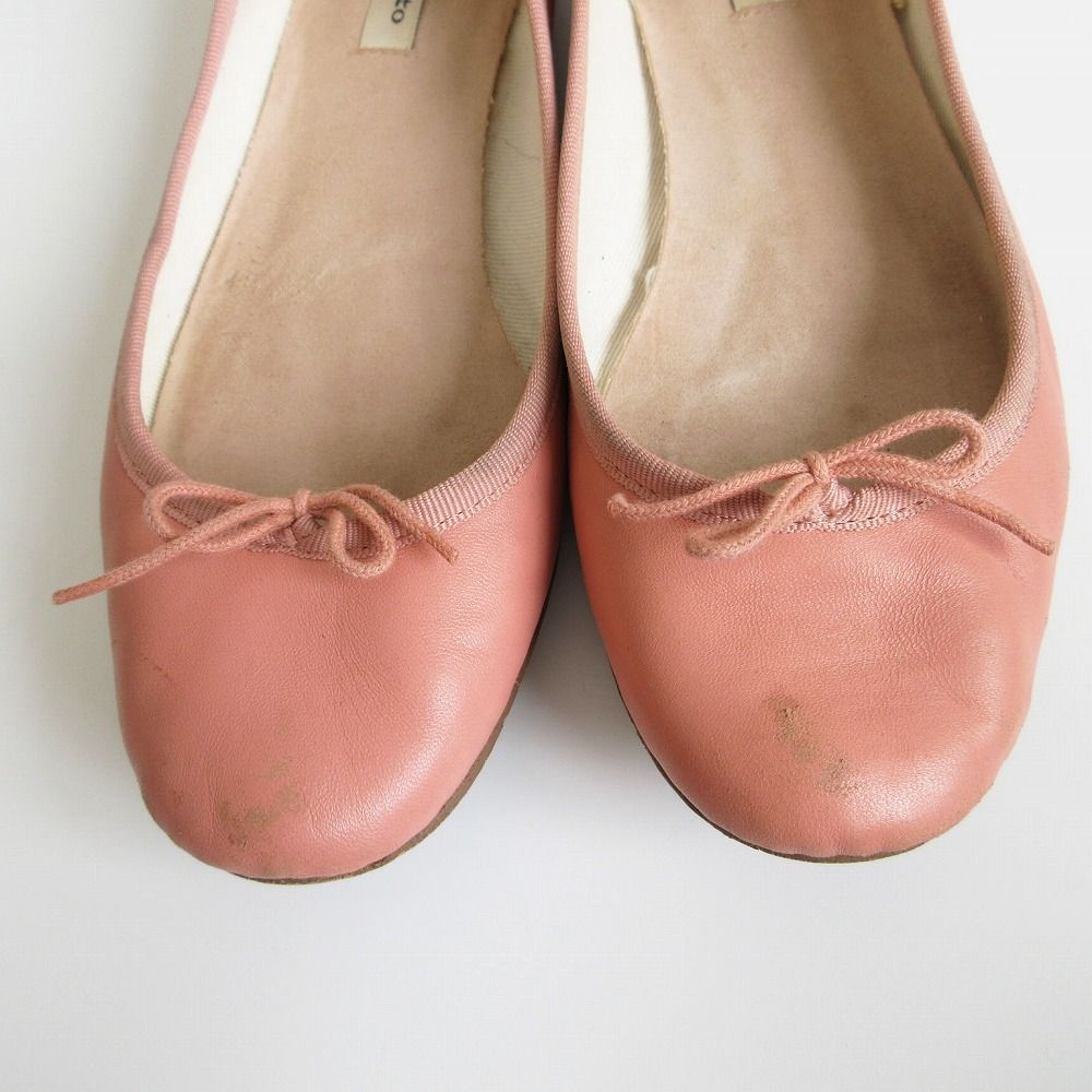★美品★Repettoレペット ピンク 型押しバレエシューズ36 1/2サイズ レペット Repetto 【NEW SIZE】repetto バレエシューズ Lili