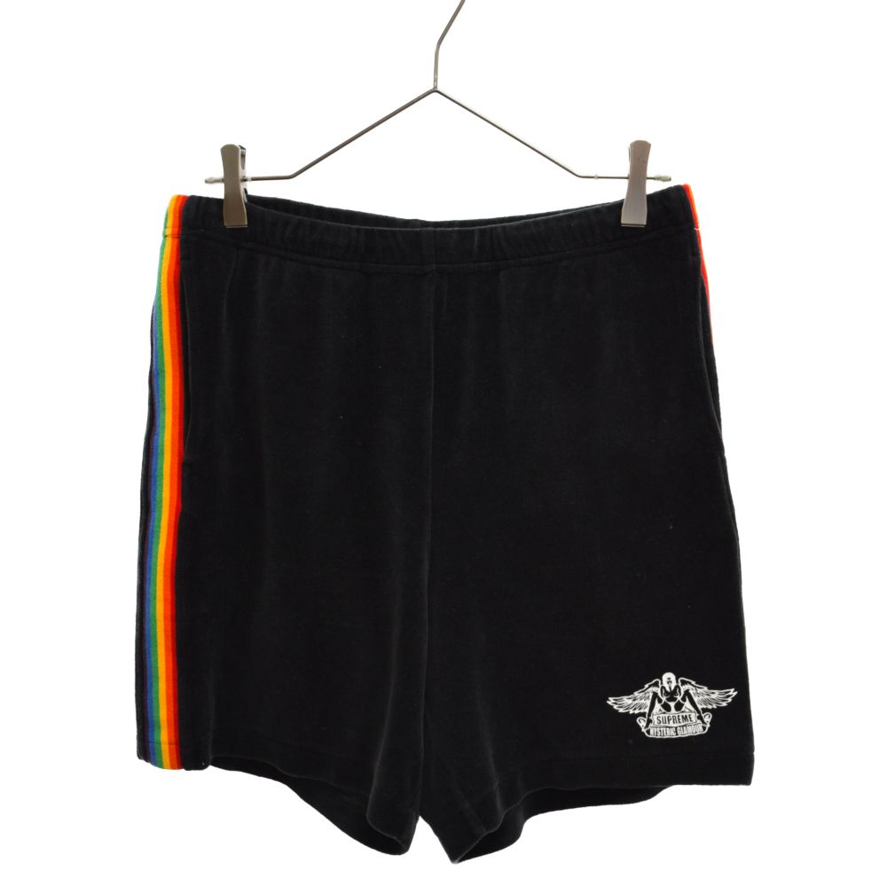 SUPREME (シュプリーム) 21SS ×HYSTERIC GLAMOUR Velour Short ヒステリックグラマー ベロアショーツ  ハーフパンツ ショートパンツ ブラック - メルカリ