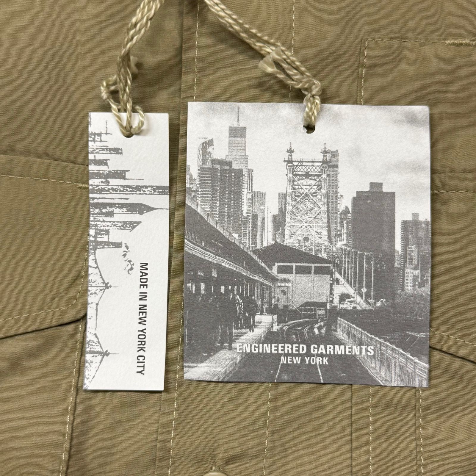 ENGINEERED GARMENTS ベージュ長袖シャツ M エンジニアードガーメンツ 長袖 ワークシャツ ベージュ Mサイズ