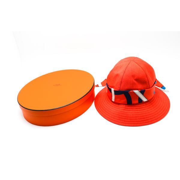 HERMES エルメス ツイリー付き ハット 帽子 171062N 1257