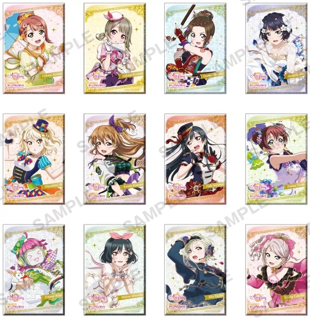 定番人気，人気セール 【中古】バッジ・ビンズ 全12種セット 「ラブライブ!スクールアイドルフェスティバル ALL STARS  トレーディングしかくいホログラム缶バッジ」 ピンズ・ピンバッジ・缶バッジ