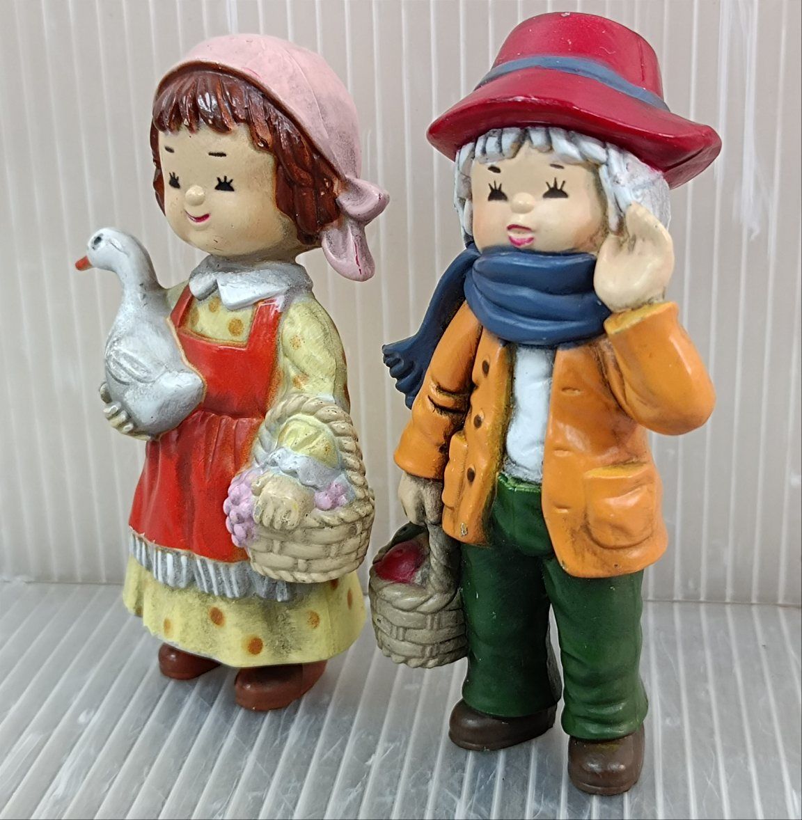 フランス カントリーチャイルド 陶器人形／フィギュリン 4体セット ...