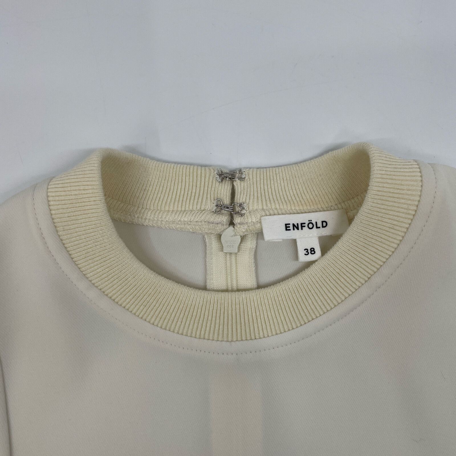 ENFOLD エンフォルド 23SS ベージュ ポリエステル CURVE-DRAPE 