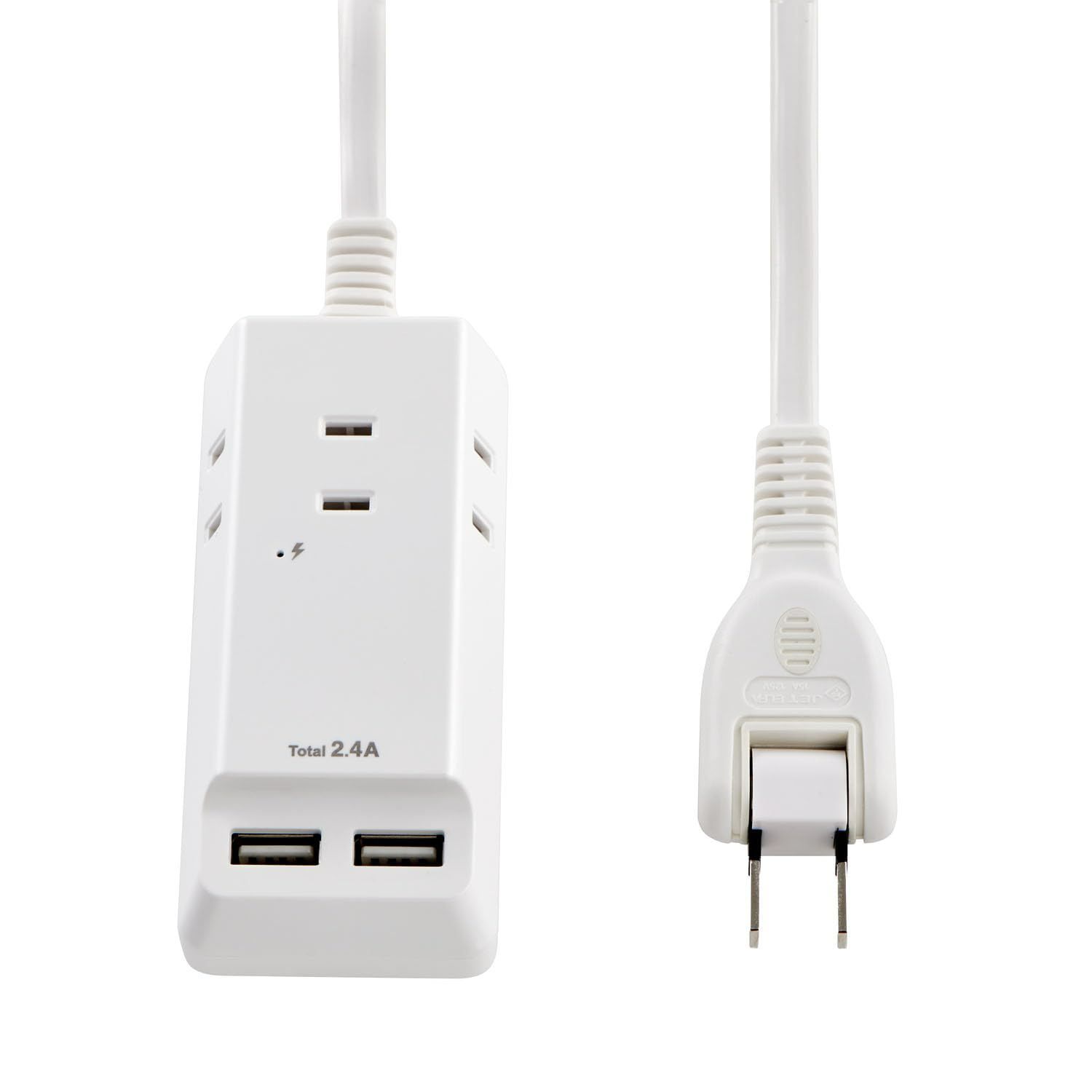 【在庫セール】エルパ(ELPA) 耐雷USBコード付きタップ 電源タップ USB付き 0.5ｍ WL-2205SU
