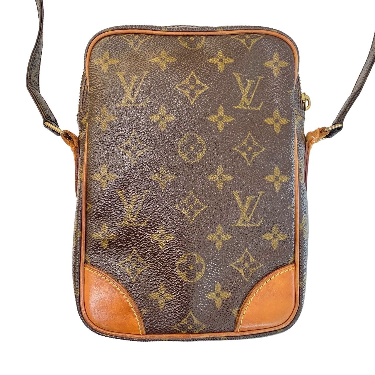 【訳あり品⭐️LOUIS VUITTON】 ルイヴィトン  アマゾン　 ショルダーバッグ　 モノグラム総柄　 ブラウン ヌメ革 レザーキャンバス　  （AYA）