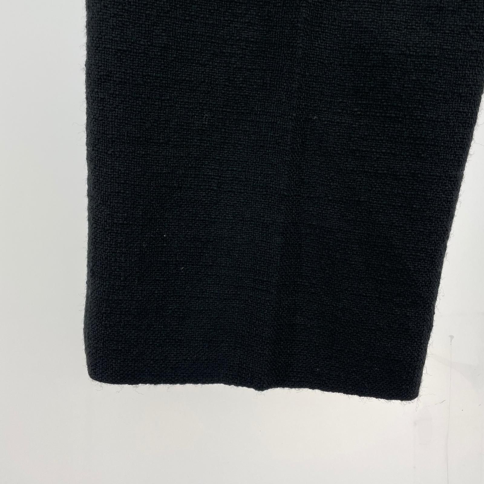 DRAWER メランジストレートパンツ ブラック WWW_DECORATOM_COM_BR