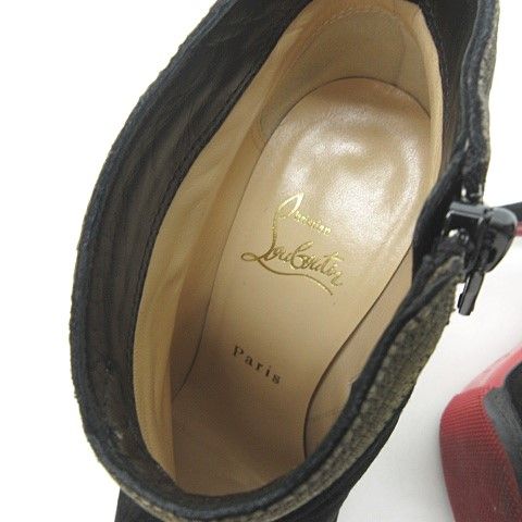 クリスチャンルブタン Christian louboutin 金釦 スエード