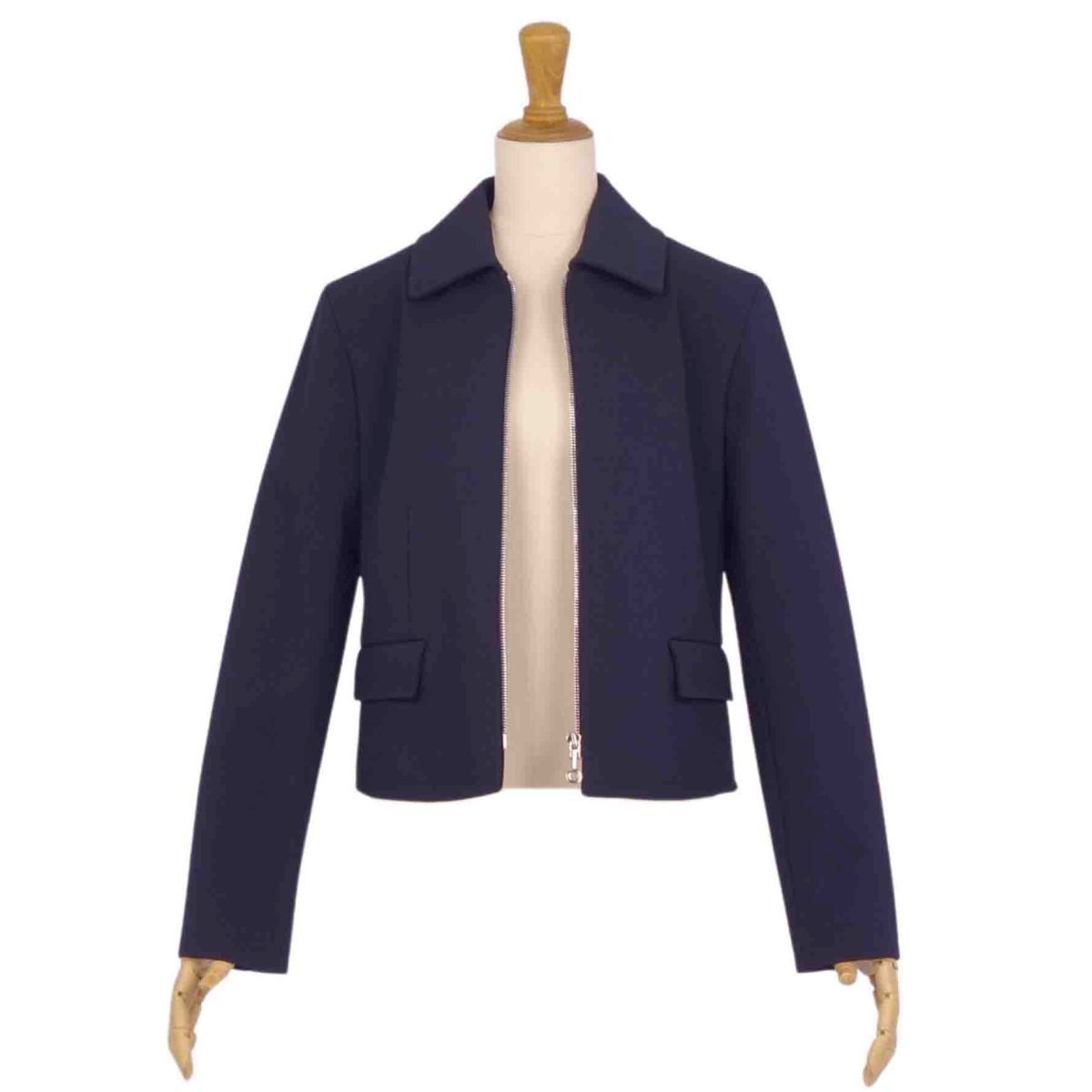 HERMES ジャケット 極美品 エルメス HERMES 24SS ジャケット クロップド ショート丈 ジ