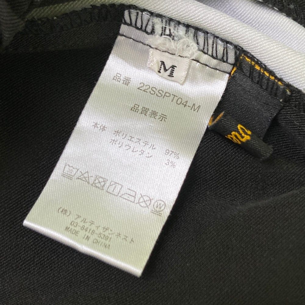 サイズ：M RESURRECTION レザレクション  ストレッチ ハーフパンツ サイドロゴ  ブラック系 [240101439108] ゴルフウェア メンズ ストスト サイズ：M RESURRECTION レザレクション ストレッチ ハーフ