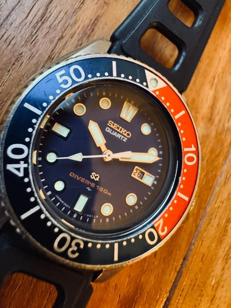 SEIKO 2625-001B セイコー レトロ QSロゴ 超貴重 ペプシ SEIKO 2625-001B セイコー レトロ QSロゴ 超貴重 ペプシ - メルカリ