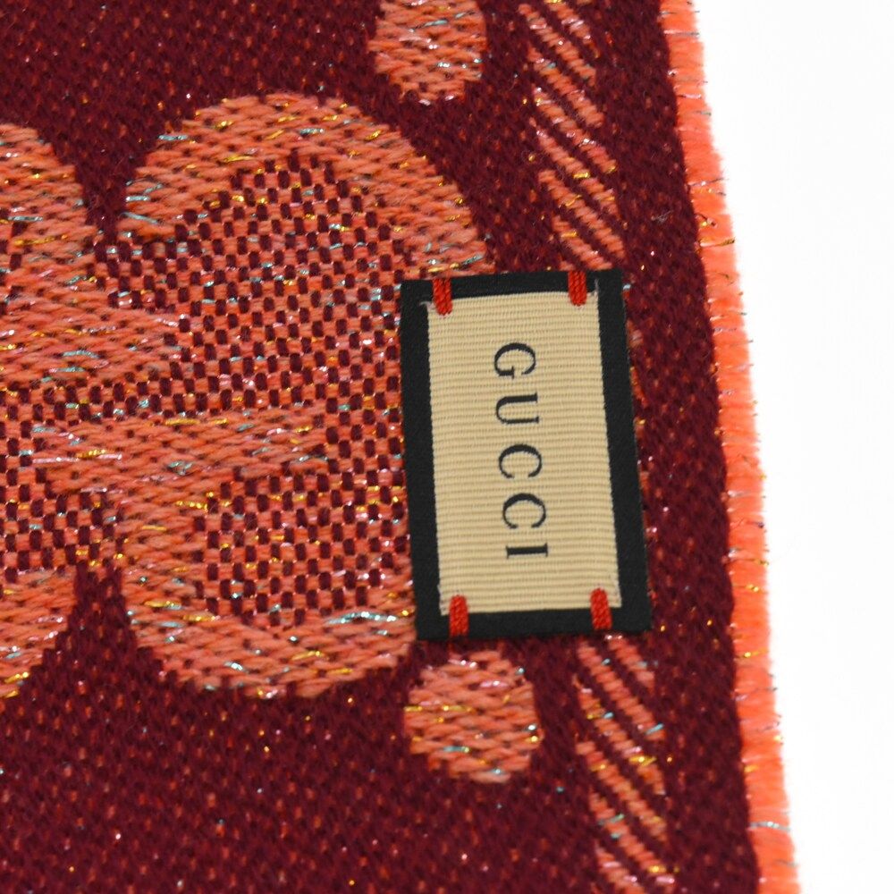 GUCCI グッチ GUCCI GGウール ラメ ジャカード スカーフ マフラー  