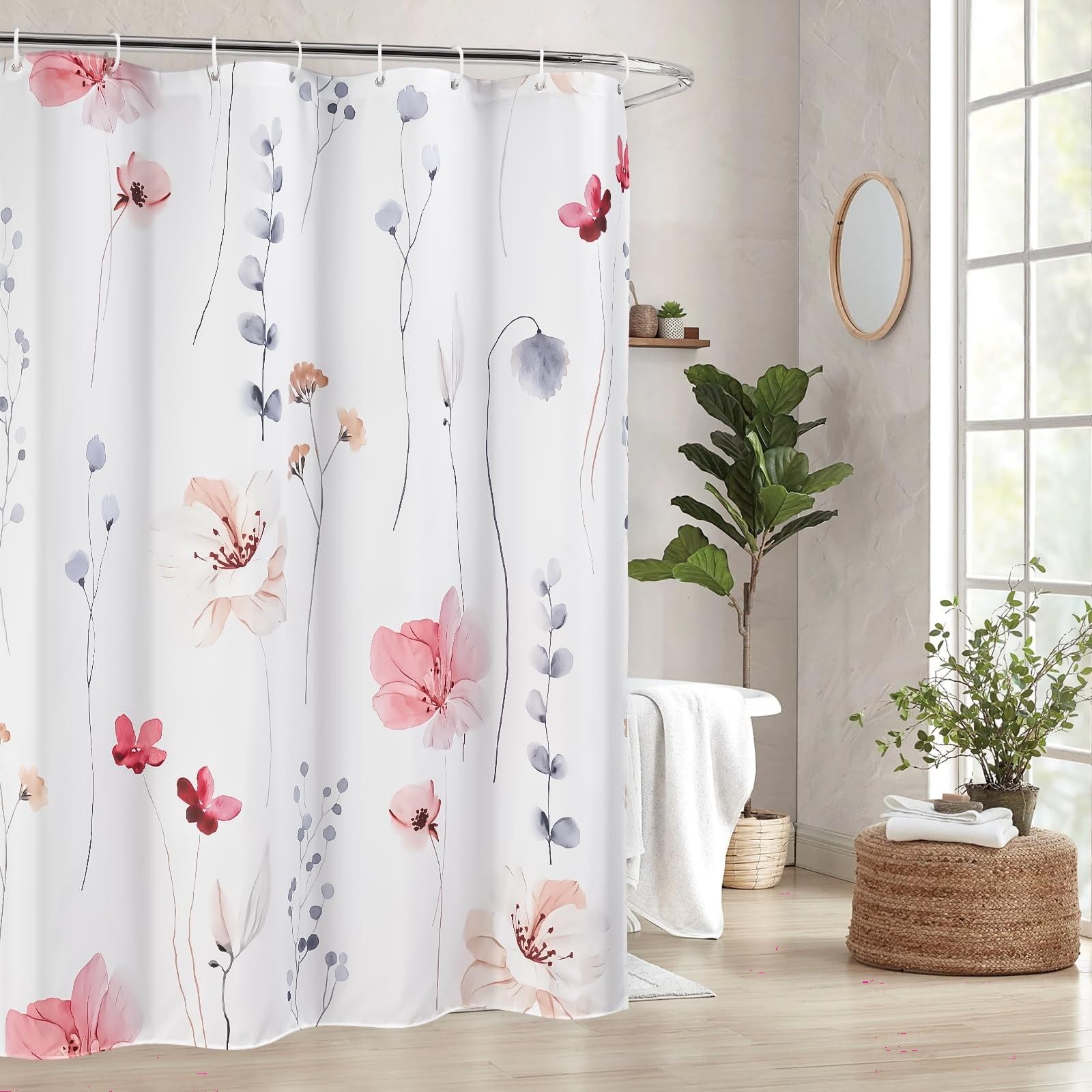 シャワーカーテン 防水 防カビ 速乾 撥水 バスカーテン 浴室目隠しカーテン 仕切りカーテン プライバシー保護 お風呂 洗面所 浴室適用 インテリア飾り シャワーカーテン 防カビ 防水 バスカーテン お風呂カーテン ユニット