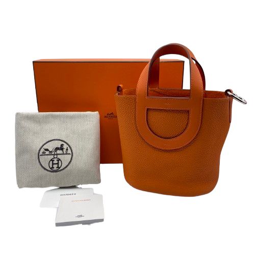エルメス インザループ PM オレンジ シルバー金具 K刻印 エルメス インザループ PM オレンジ トリヨンクレマンス