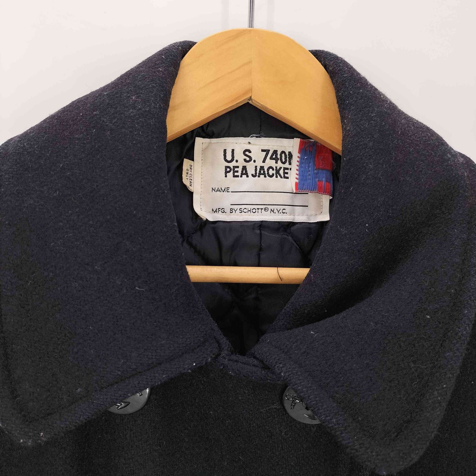 ショット Schott U.S.740N ウールピーコート 裏地キルティング メンズ  38