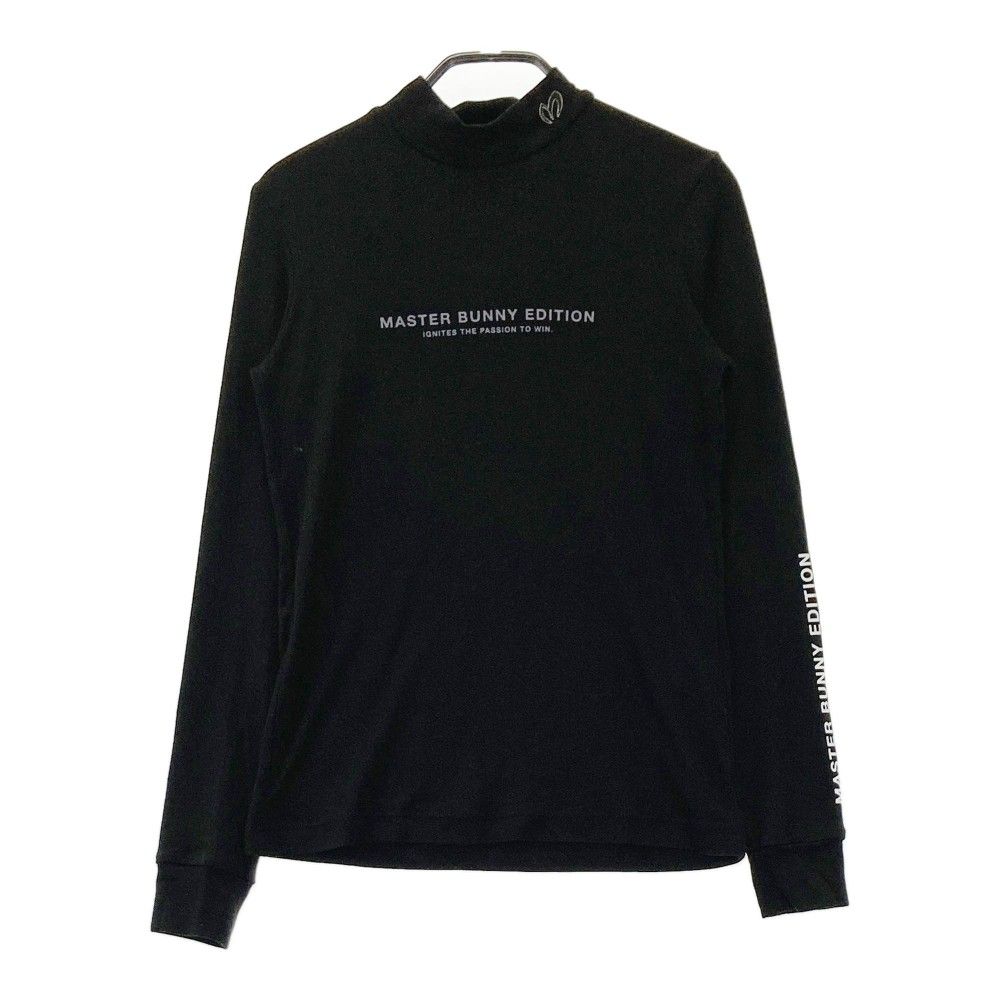 サイズ 0 MASTER BUNNY EDITION マスターバニーエディション 2025年 長袖ハイネックTシャツ ブラック系 240101436160 ゴルフウェア レディース ストスト