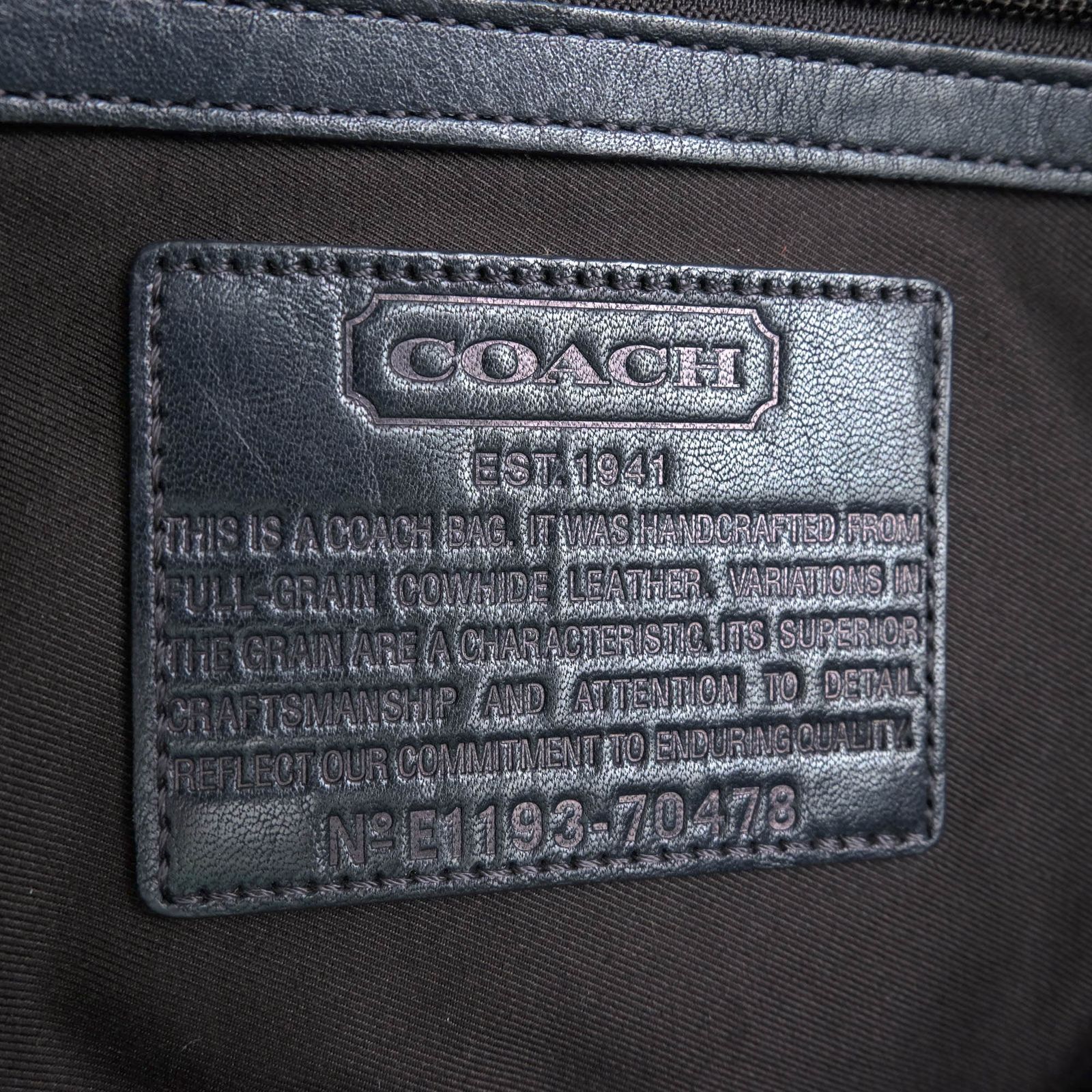 コーチ／COACH バッグ ブリーフケース ビジネスバッグ 鞄 ビジネス メンズ 男性 男性用 レザー 革 本革 ネイビー 紺 70478  Crosby Leather Commuter クロスビー レザー コミューター X A4サイズ収納可 2WAY ショ - メルカリ