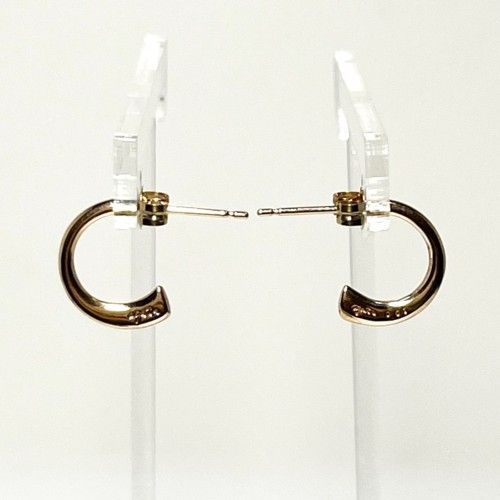 agete アガット フープ ピアス K10PG 1Pダイヤモンド0.01ct agete アガット フープ ピアス K10PG 1Pダイヤモンド0.01ct