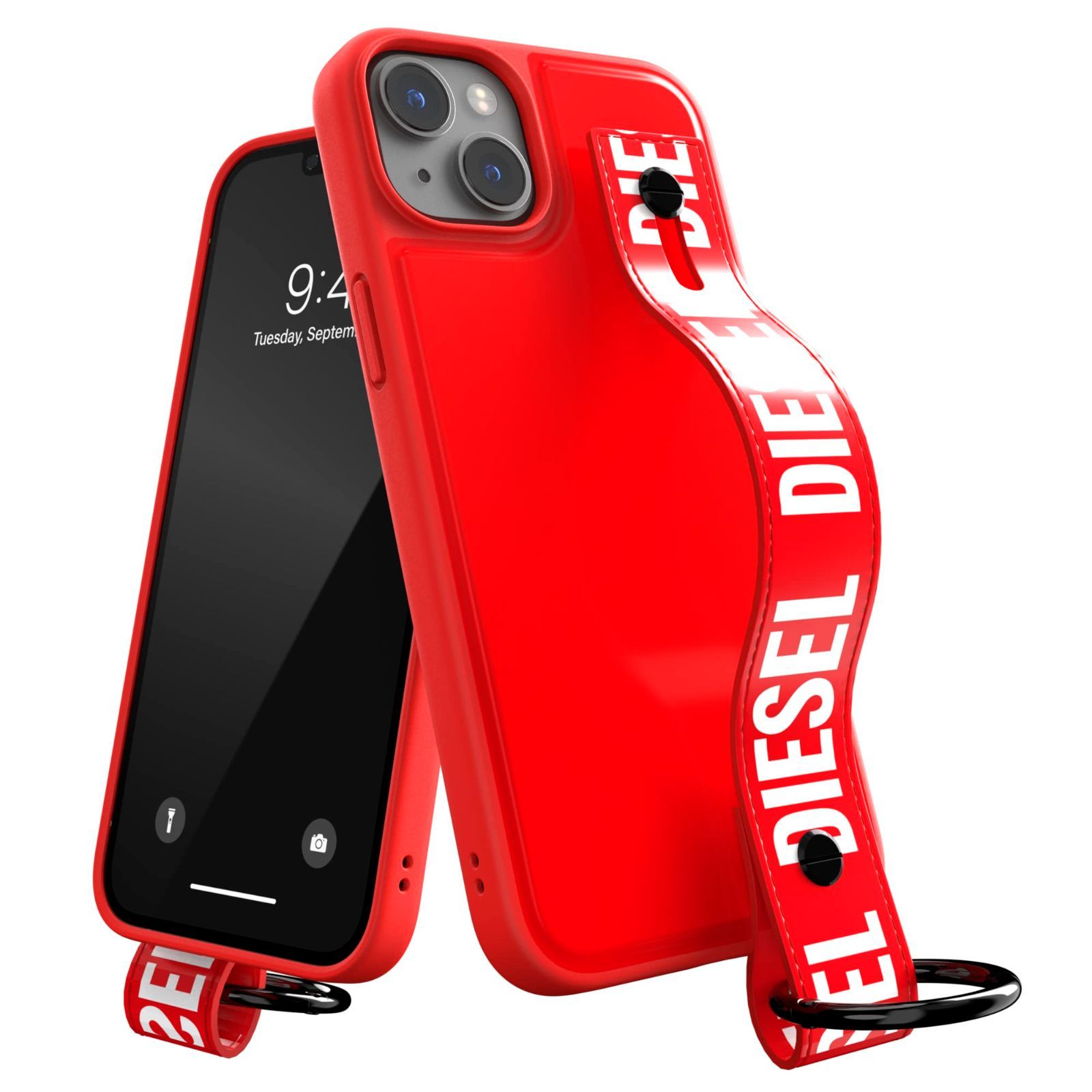 新着】DIESEL iPhone14Plusケース ハンドストラップ