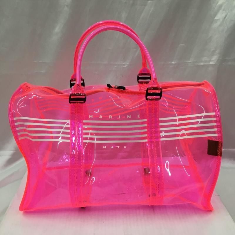 muta ムータボストンバッグ　スケルトン muta MARINE GOLF coco 中古 ムータマリン ボストンバッグ 青