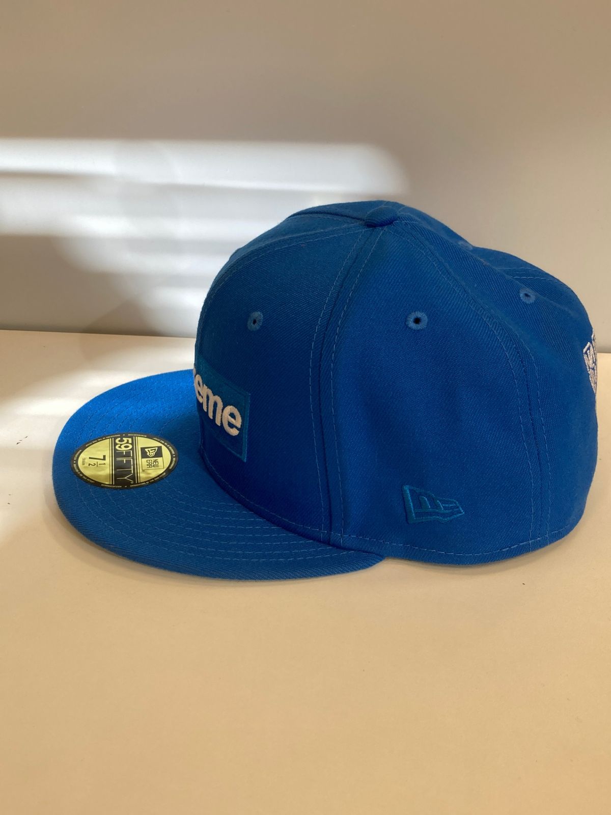 Supreme ニューエラコラボキャップ 青 シュプリーム SUPREME Sharpie Box Logo New Era CAP ニューエラ