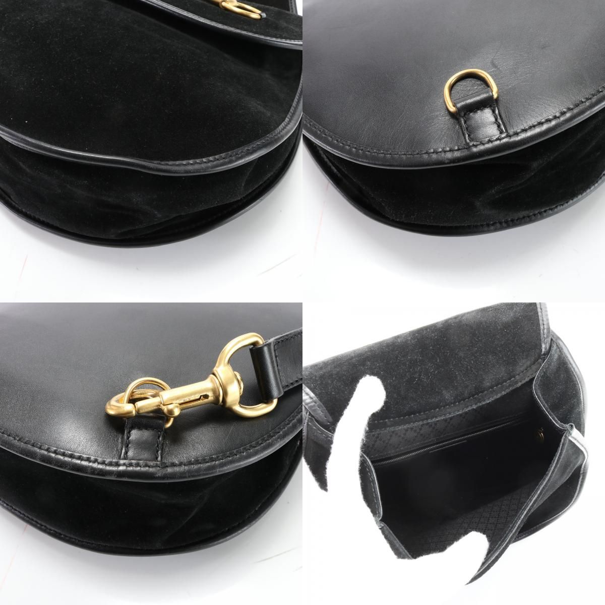 美品 オールド グッチ ホースビット 003 2113 レザー 2WAY ボディ 