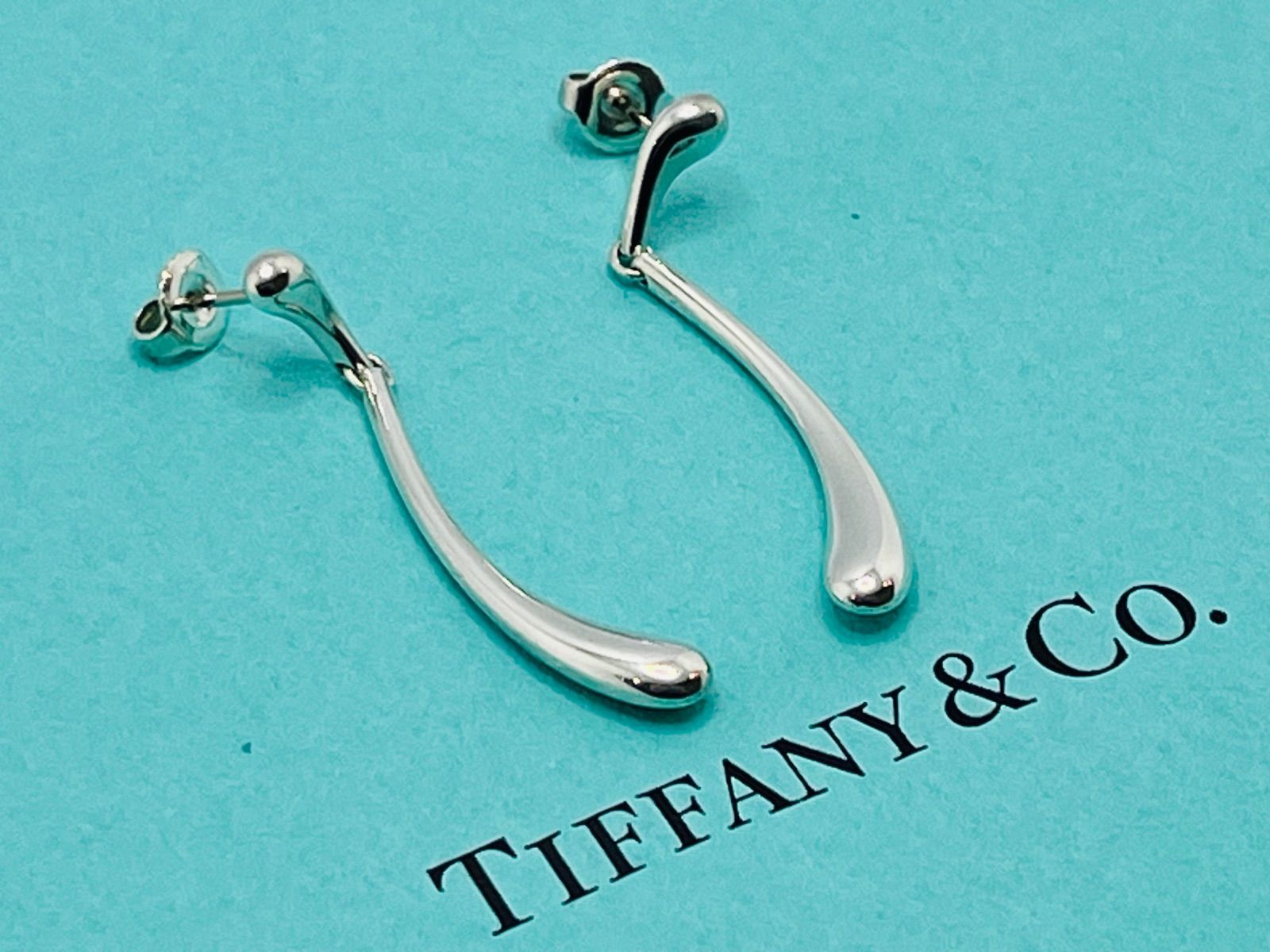 a026 送料無料 Tiffany&Co. ティファニー ダブル ティアドロップ 