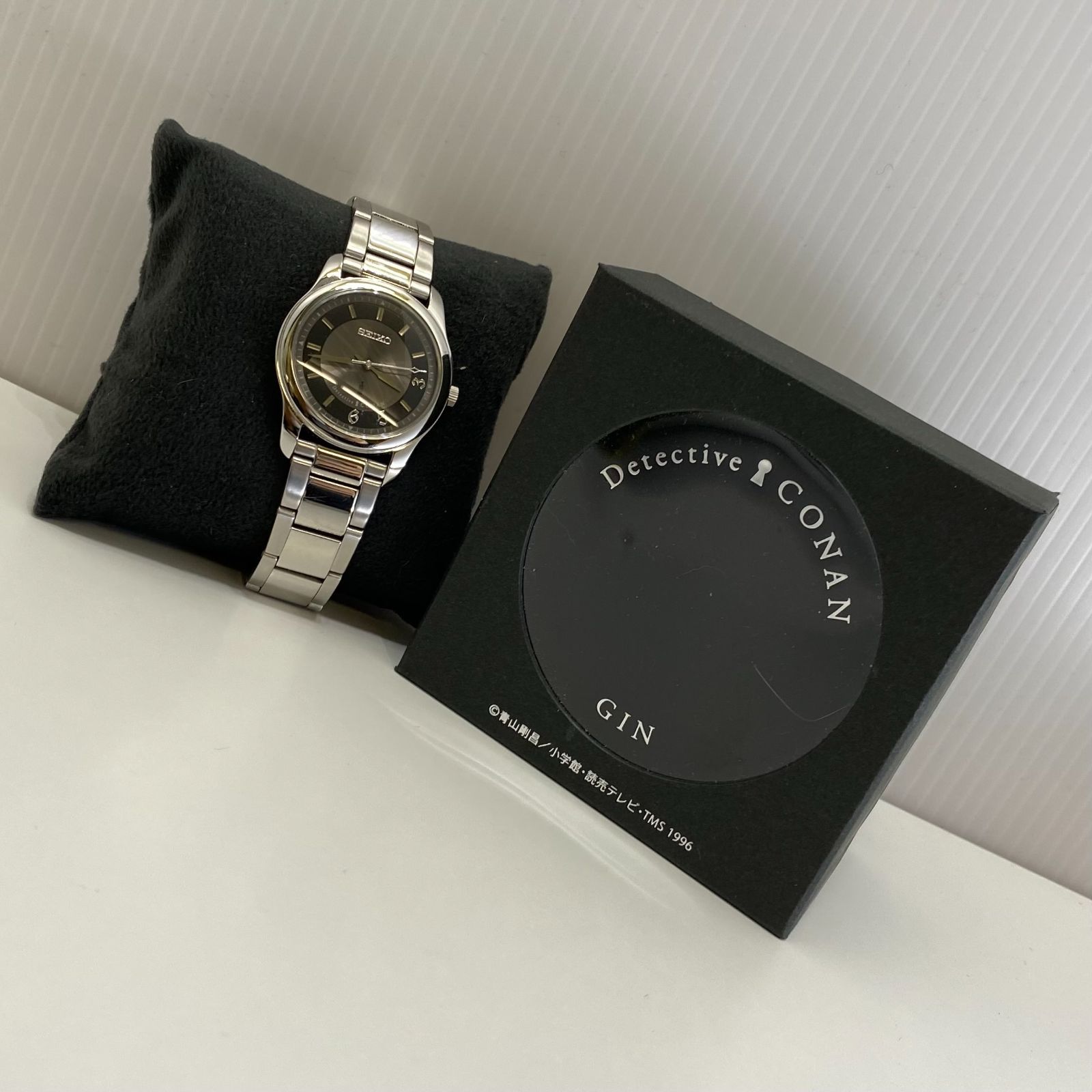 名探偵コナン×SEIKOオフィシャル腕時計　ジンモデル 灰原哀、ジン、バーボンが登場！『名探偵コナン』とセイコーが
