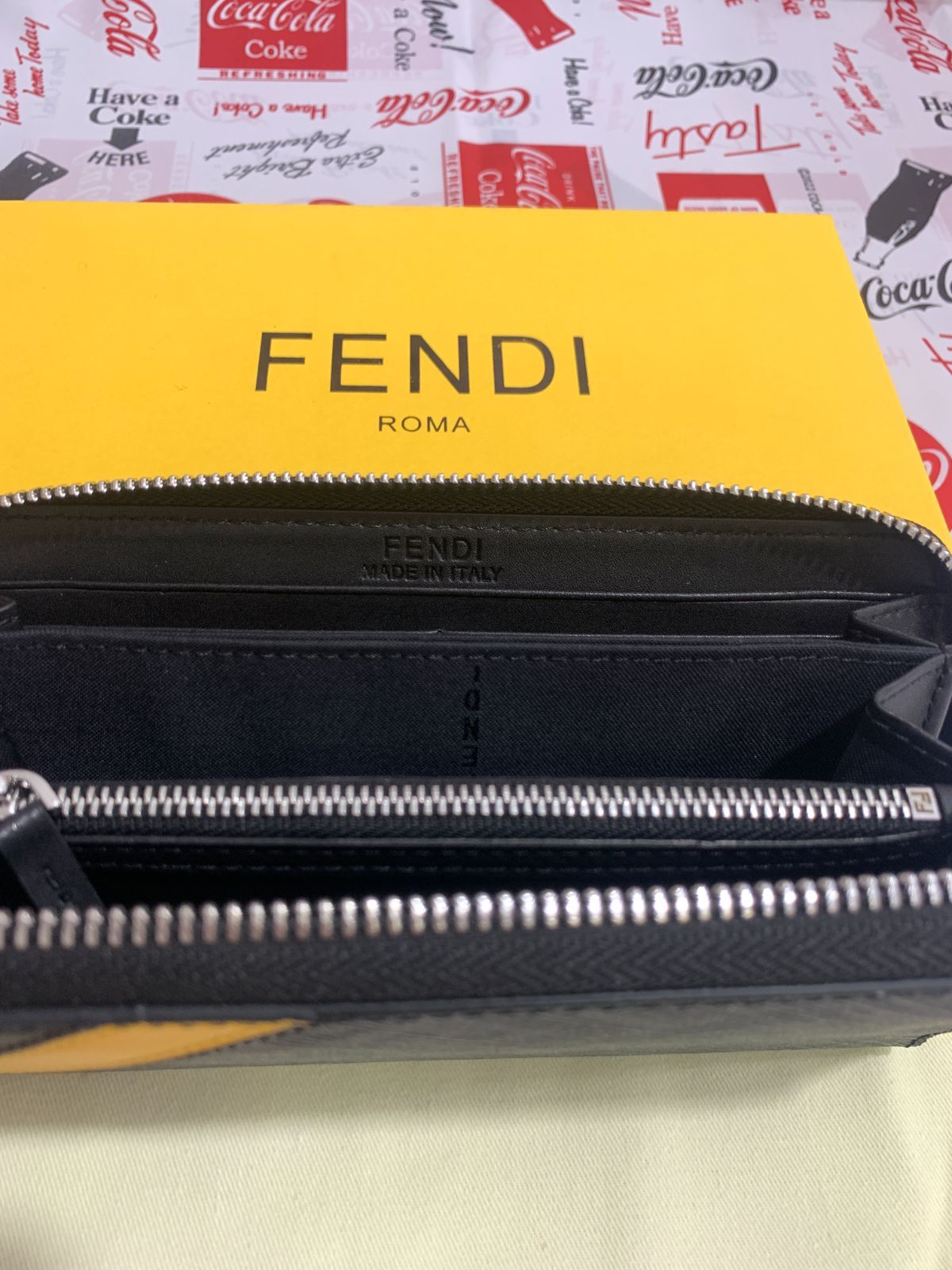 メンズ FENDI フェンディ  長財布 小銭入れ☆カード【箱付き】実物