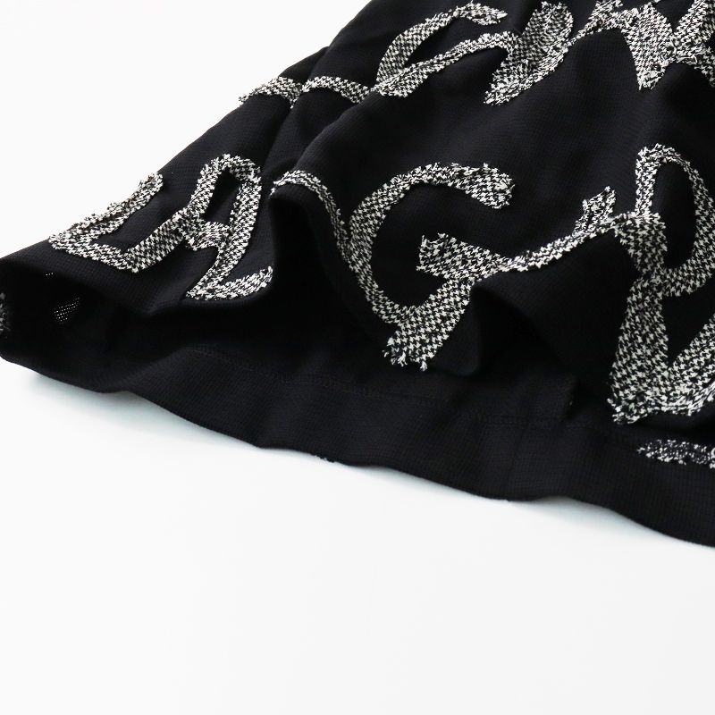 2020 AW コムデギャルソン ガール COMME des GARCONS GIRL ウール ロゴ 吊りスカート M ブラック ボトムス