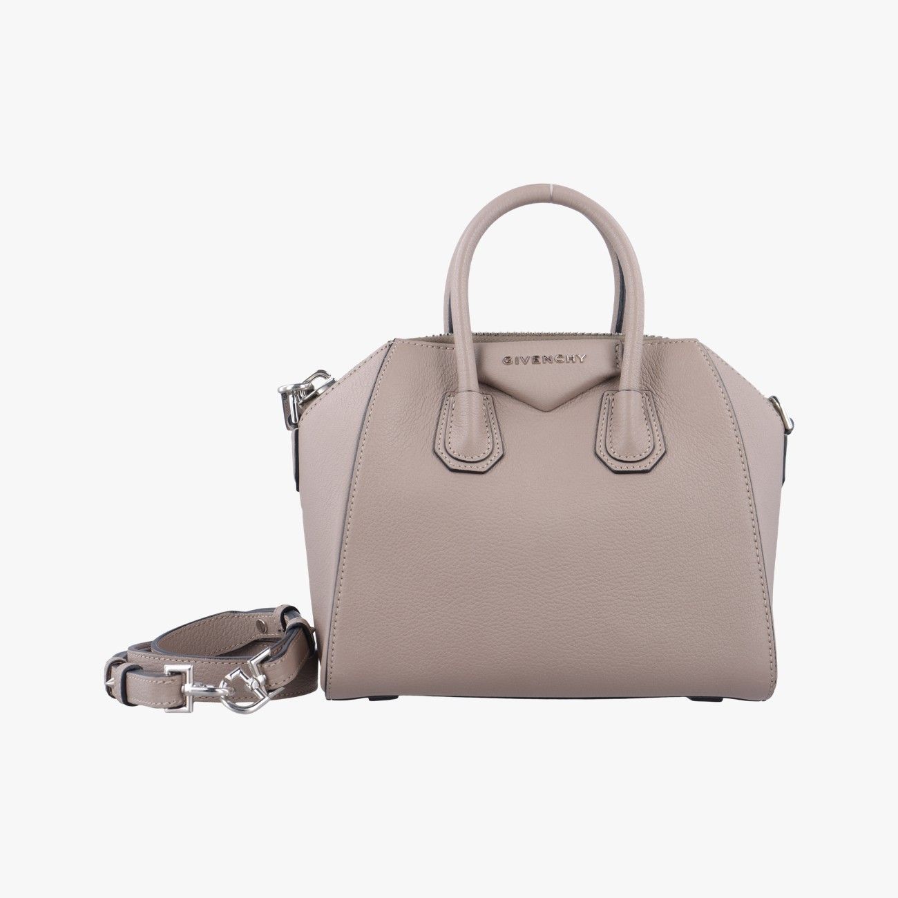 ジバンシーGivenchyアンティゴナ ベージュ レザー 3C B 1116