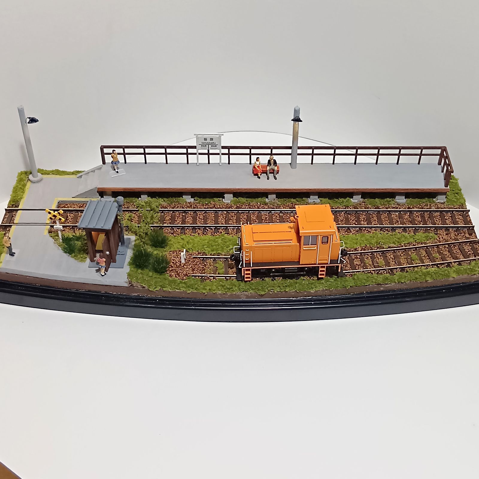 【鉄道模型】HOゲージ ジオラマ 鉄道模型 HOゲージ ジオラマ 車両展示台 (KATOユニトラック線路
