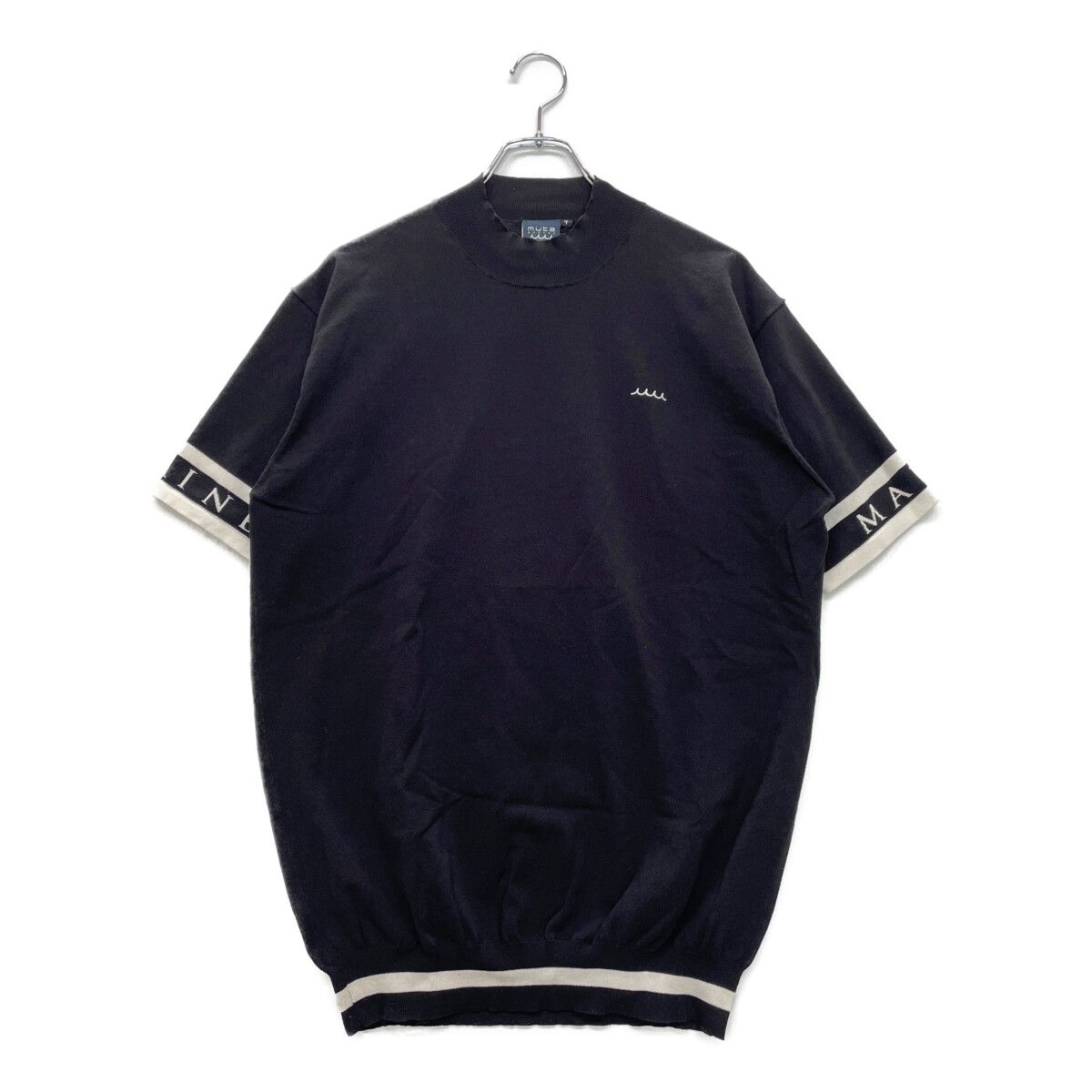 中古 メンズ ムータマリン muta MARINE ニット 7(XL) 黒 ブラック 半袖