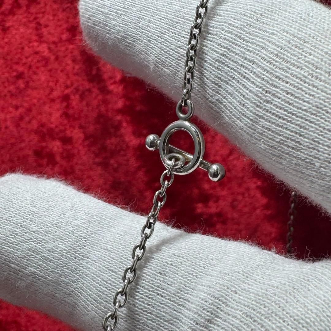 美品 可愛いクローバー ネックレス ジョージジェンセン/GEORG JENSEN