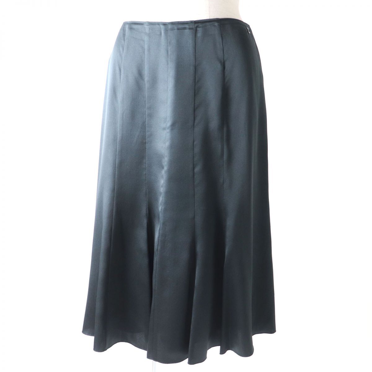CHANEL シャネルシルクフレアスカート38 美品
