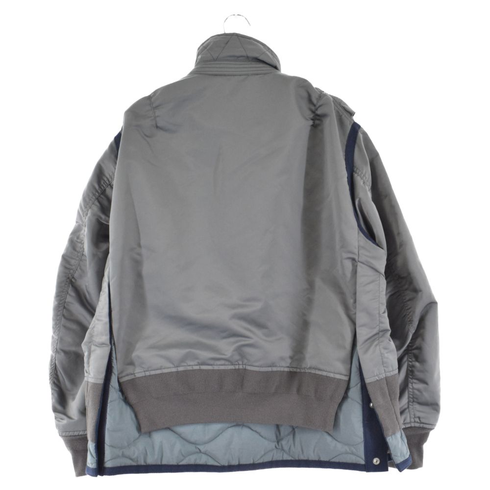 Sacai (サカイ) 22AW Nylon Twill Mix Blouson ナイロンツイル 再構築 