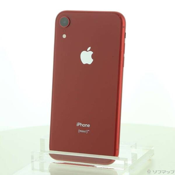 携帯電話、スマートフォン iPhoneXR[64GB] au レッド【安心保証】