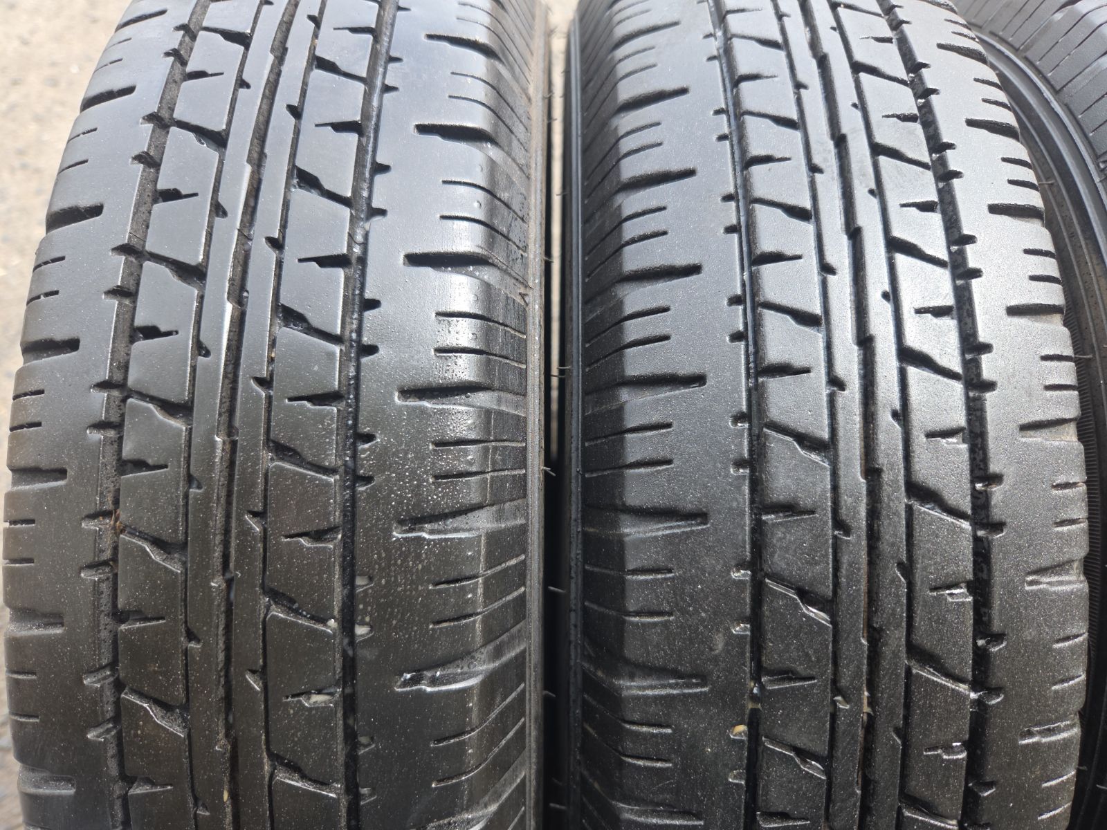 !! 155 80R14 4本 ダンロップ 20年製 プロボックス サクシード パンクチェック済み