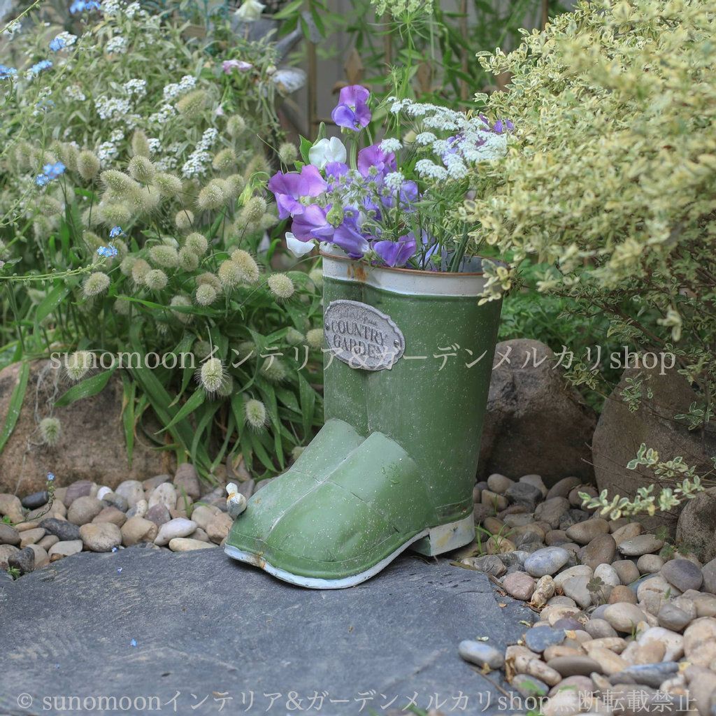 ガーデンインテリア ガーデン雑貨 ガーデニング おしゃれ ガーデン グリーン 長靴 インテリア ヨーロッパ風 植木鉢 8-14 鉄 シャビーシック シャビー加工 お洒落 エレガント 雑貨 庭の装飾 デザイン ヴィンテージ調 STEELWINDOWSANDDOORS_COM