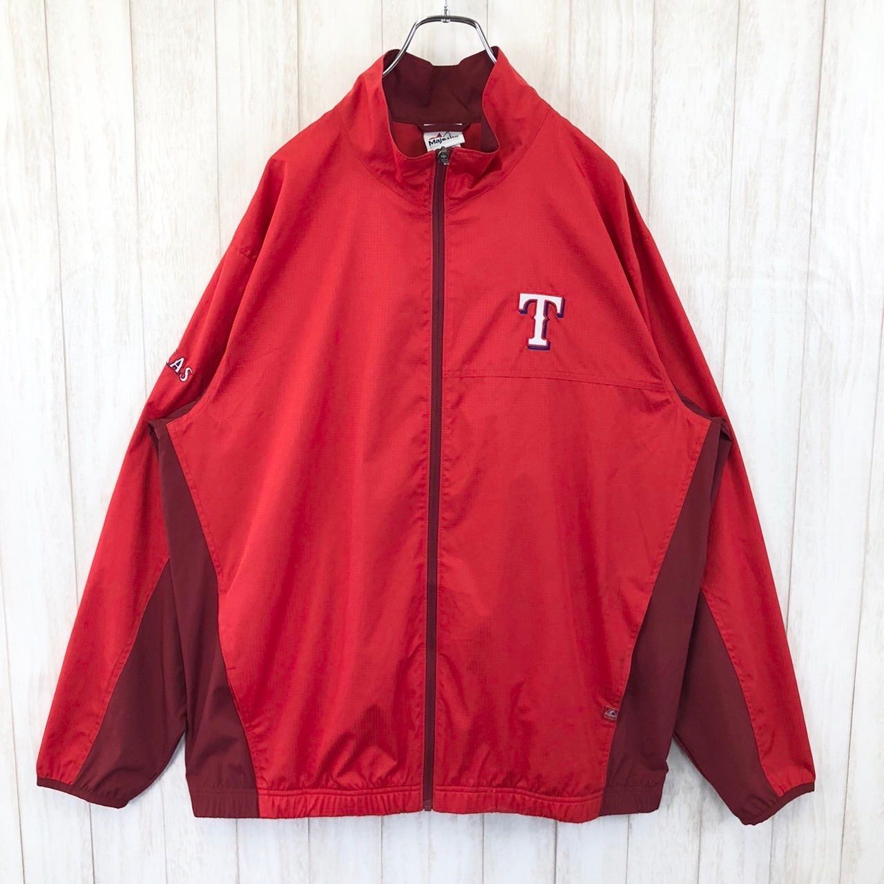 テキサス　レンジャース　Majestic　ジャケット Majestic マジェスティック MLB テキサス レンジャース TEXAS RANGERS