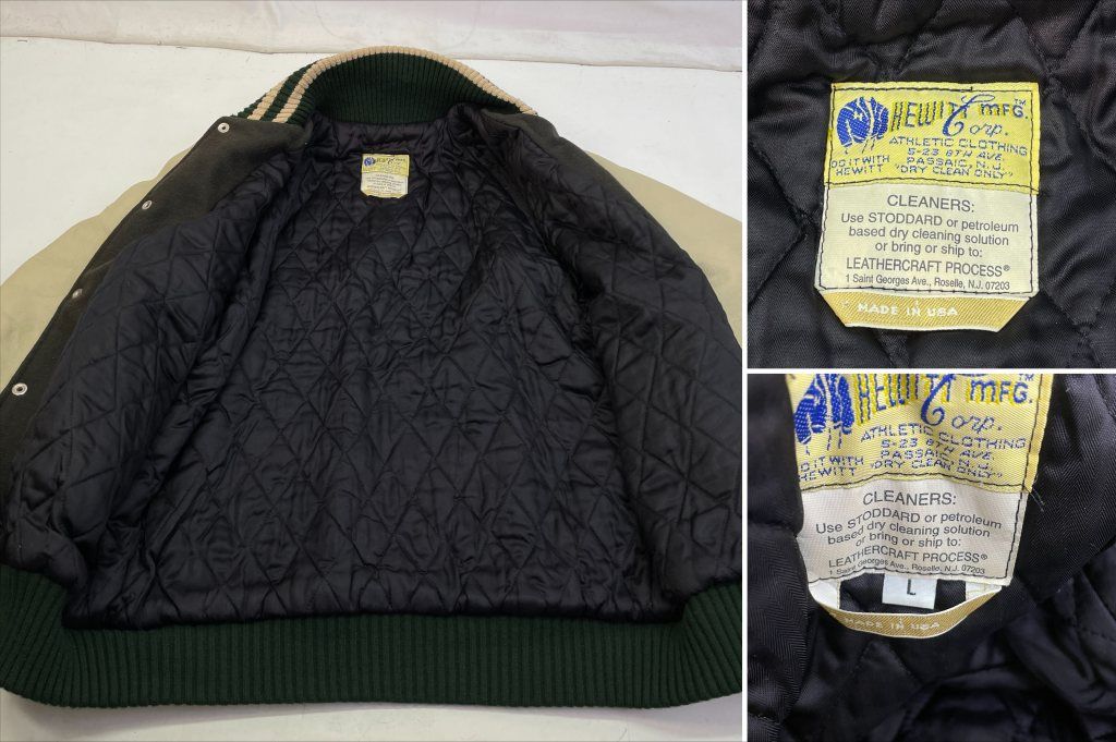 01w-4949 hewitt mfg ヒューイット キルティング 袖レザー