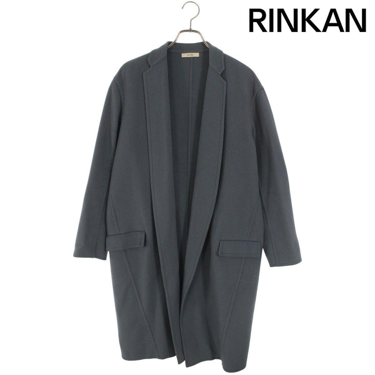 セリーヌ 2 8H13|6700 エッグクロンビー カシミアチェスターコート レディース 34