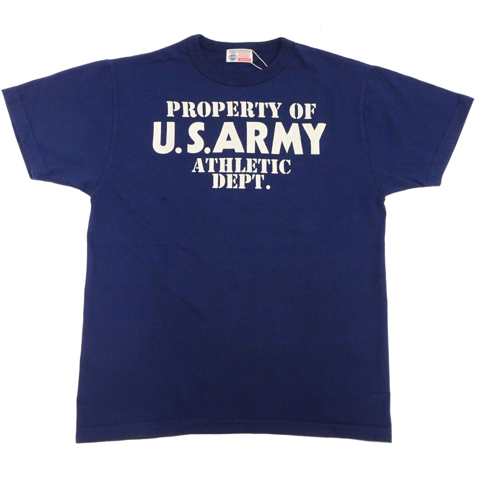 BR79348 バズリクソンズ ミリタリー 「U.S. ARMY」Tシャツ BUZZ RICKSON'S U.S.ARMY ATHLETIC DEPT. 半袖Tシャツ 東洋エンタープライズ ネイビー 新品 アメカジショップ