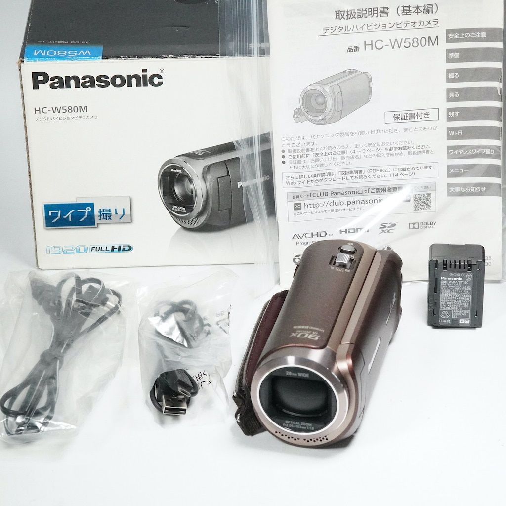 Panasonic パナソニック HC-W580M ブラウン 元箱 返金保証 |2310