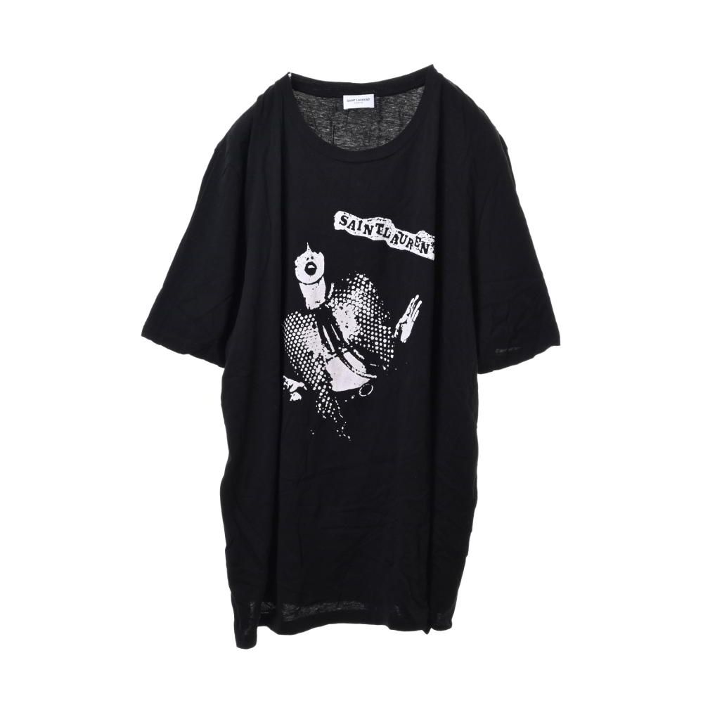 SAINT LAURENT PARIS イラストプリント Tシャツ Saint Laurent Paris イラストプリント クルーネック Tシャツ