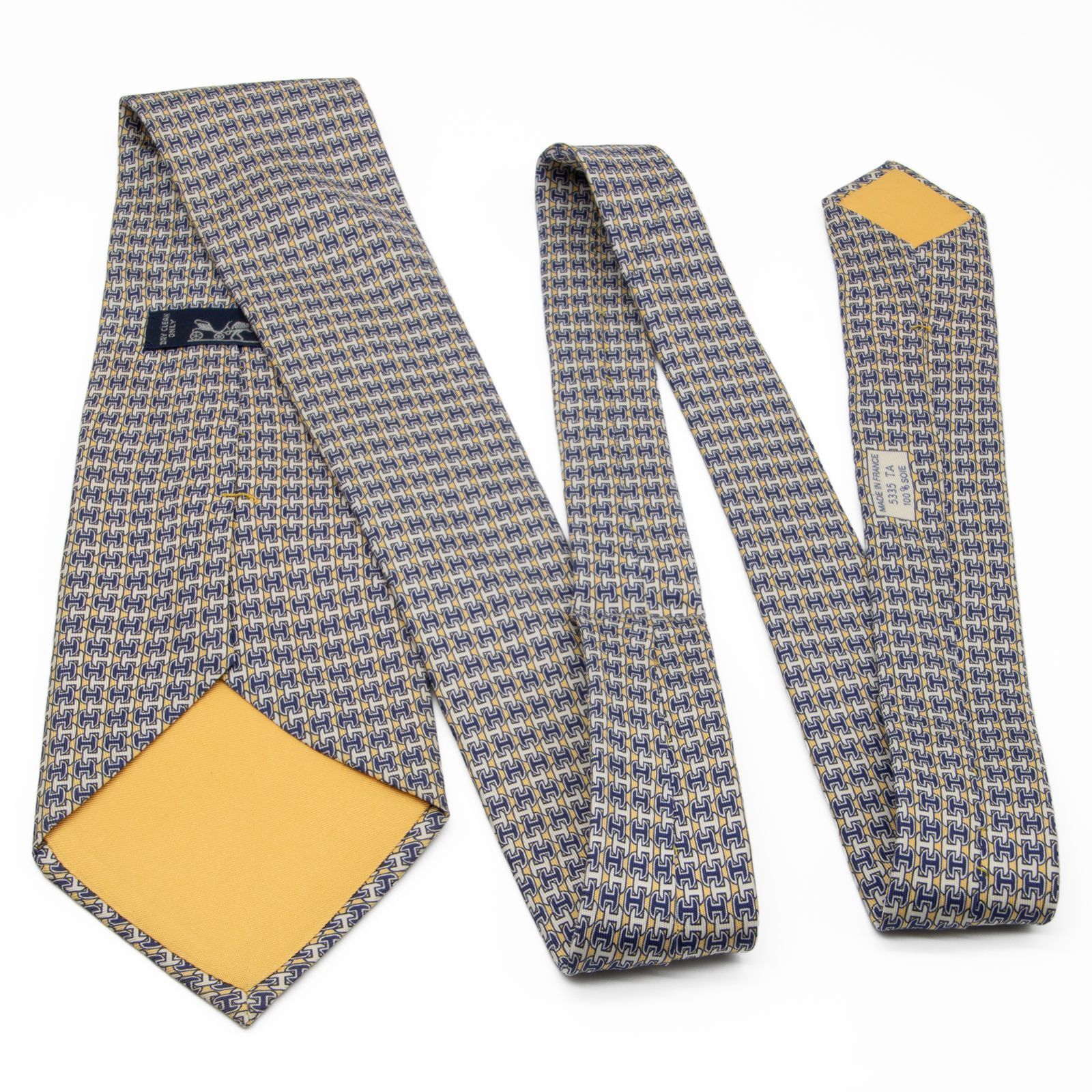 エルメスネクタイ、プリント柄 送料無料 エルメス ネクタイ レギュラータイ プリントタイ 新品同様