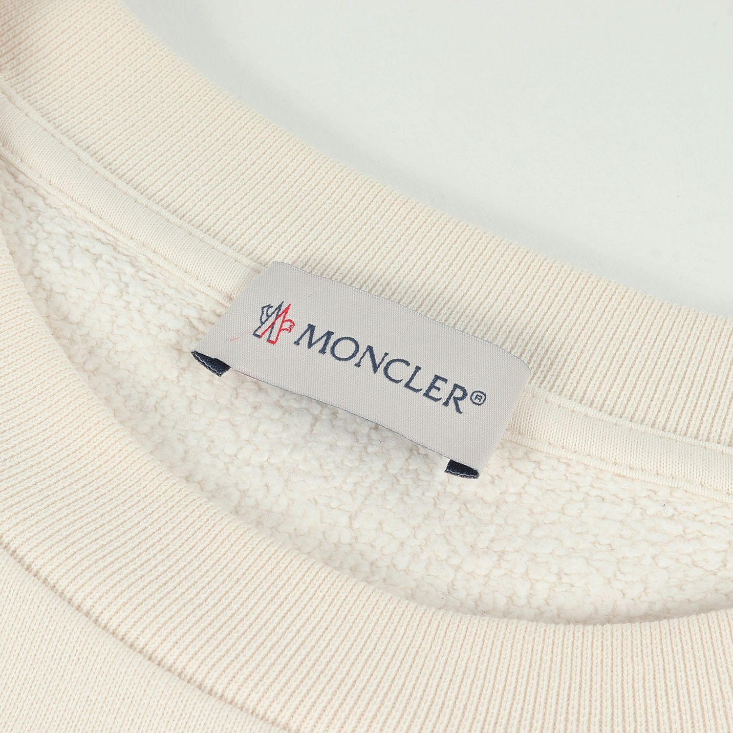 美品 MONCLER モンクレール スウェット ベロア ロゴ ワッペン